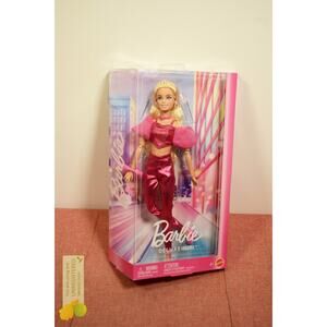 Barbie Deluxe Style Fashion Doll #5 in Metallic Pink Outfit